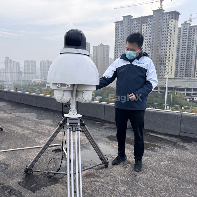 24/7 AI駆動の RF-オプト電子ドローン検出器 検出,識別,追跡システム 1