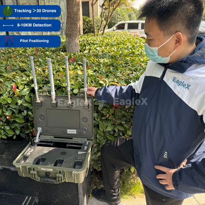 25MHz~6GHz オールバンド スーツケース検出 FPV ドローン検出器 コンサート,警察,軍隊,車
