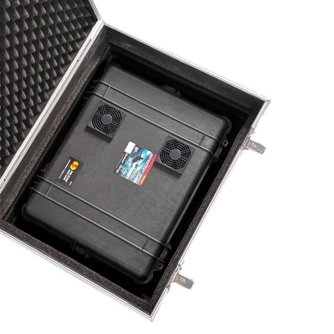 8チャンネル 3KM トロリースタイル ドローンジャマー 1.2GHz 1.4GHz 1.5GHz 2.4GHz 5.2GHz 5.8GHz 0