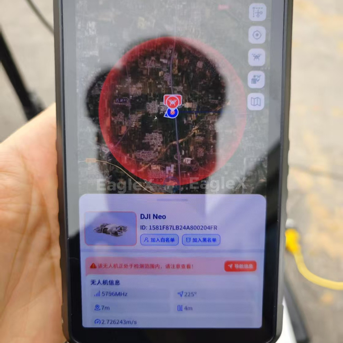 FPVハンドヘルドドローン検出器 4KM 4000M 遠距離携帯携帯DJI UAV AUTEL検出 消極検出器 ドローン 5