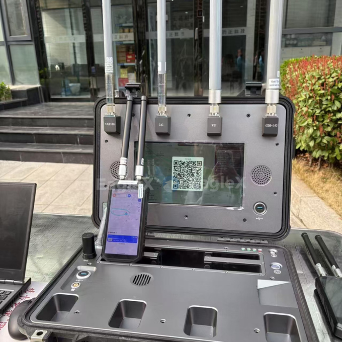FPVハンドヘルドドローン検出器 4KM 4000M 遠距離携帯携帯DJI UAV AUTEL検出 消極検出器 ドローン 3